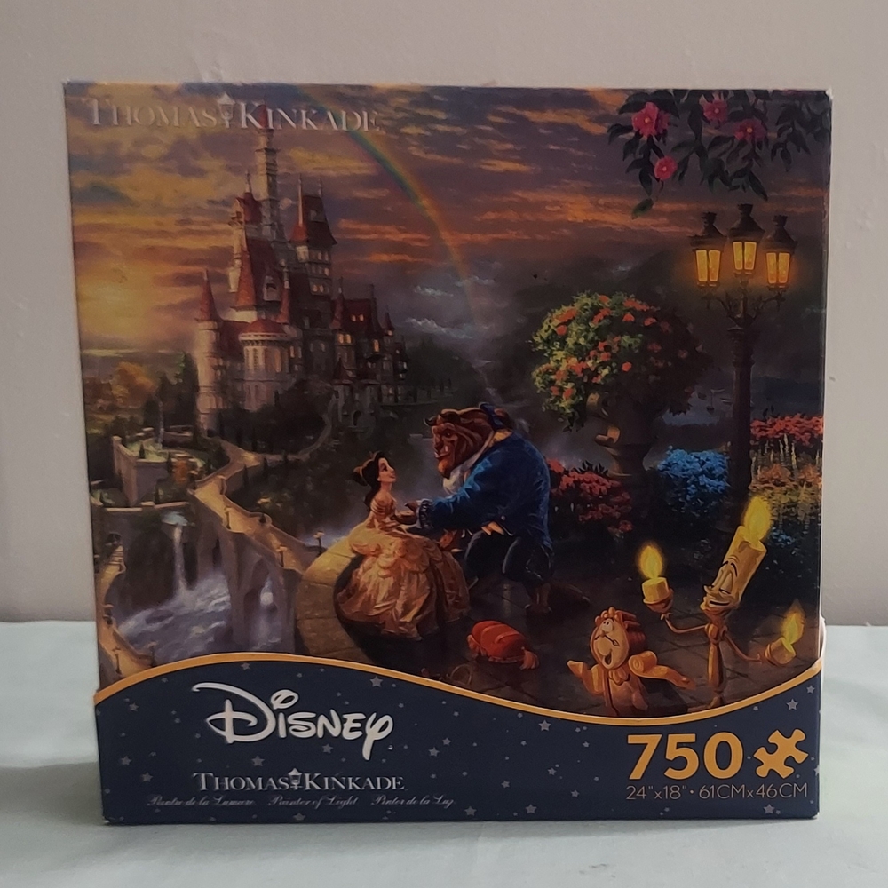 Disney Beauty and the Beast Castle Romance Puzzle - Multicolor